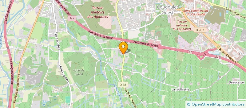 localisation de l'entreprise SCI DES GRAVIERS SUD  ORANGE