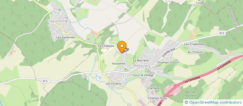 localisation de l'entreprise SCI DES GRAVILLIERS  PELOUSEY