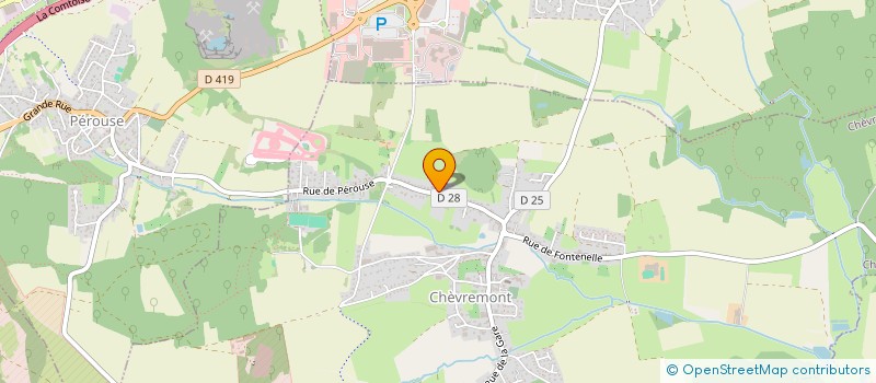 localisation de l'entreprise SCI DES GREBES  CHEVREMONT