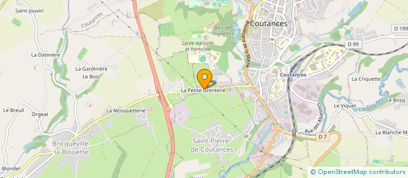 localisation de l'entreprise SCI DES GRENTERIES  BRICQUEVILLE-LA-BLOUETTE