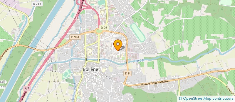 localisation de l'entreprise SCI DES GRES  BOLLENE