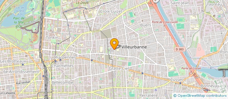 localisation de l'entreprise SCI DES GRES  VILLEURBANNE