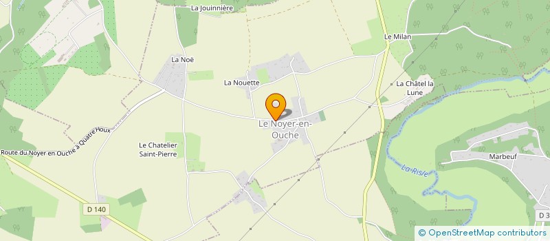 localisation de l'entreprise SCI DES GRES DU PAYS D'OUCHE  LE NOYER-EN-OUCHE