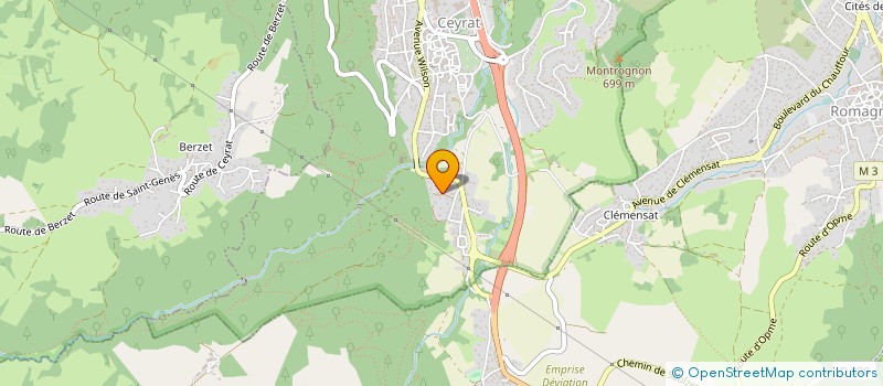 localisation de l'entreprise SCI DES GREVES  CEYRAT