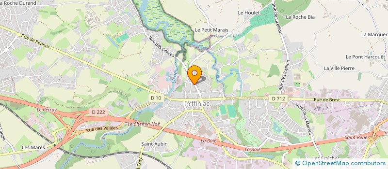 localisation de l'entreprise SCI DES GREVES  YFFINIAC