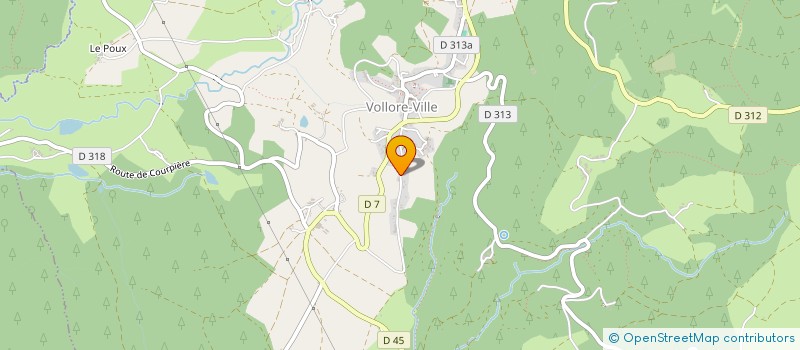 localisation de l'entreprise SCI DES GRIFFOUX  VOLLORE-VILLE