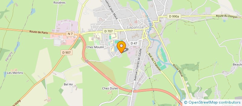 localisation de l'entreprise SCI DES GRIMSS  LAPALISSE