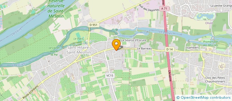localisation de l'entreprise SCI DES GRIOTTES  SAINT-HILAIRE-SAINT-MESMIN