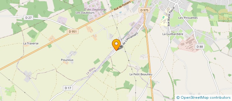 localisation de l'entreprise SCI DES GROGES à LE BLANC