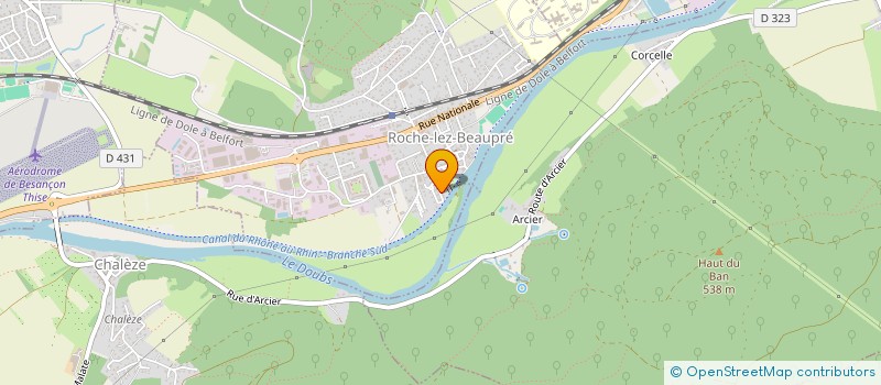 localisation de l'entreprise SCI DES GROSEILLERS  ROCHE-LEZ-BEAUPRE