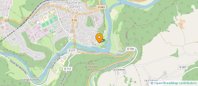 localisation de l'entreprise SCI DES GROTTES  BAUME-LES-DAMES