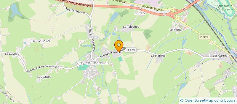 localisation de l'entreprise SCI DES GUERETS  VITRY-EN-CHAROLLAIS