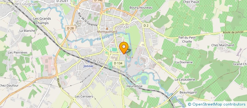 localisation de l'entreprise SCI DES GUIFFIERS  JONZAC