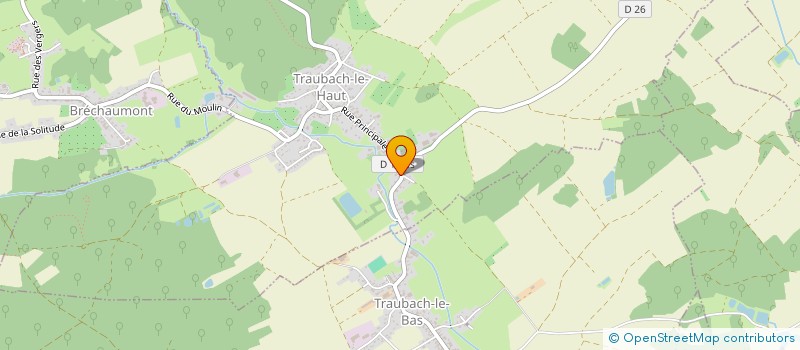 localisation de l'entreprise SCI DES GYMNASTES  TRAUBACH-LE-HAUT