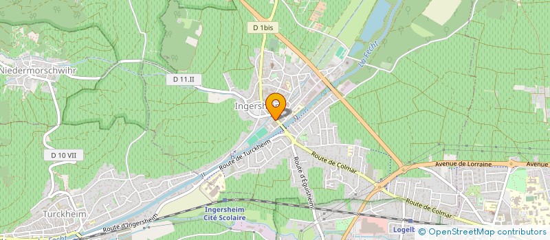 localisation de l'entreprise SCI DES GYPSOPHILES  INGERSHEIM