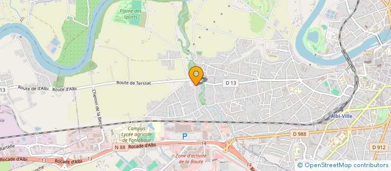 localisation de l'entreprise SCI DES H à ALBI