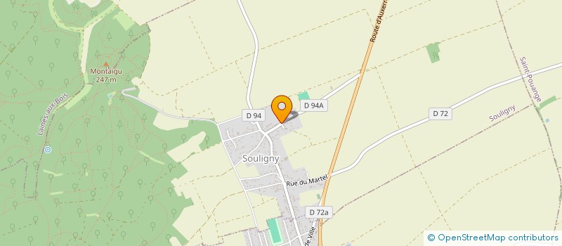 localisation de l'entreprise SCI DES HAINELLES  SOULIGNY