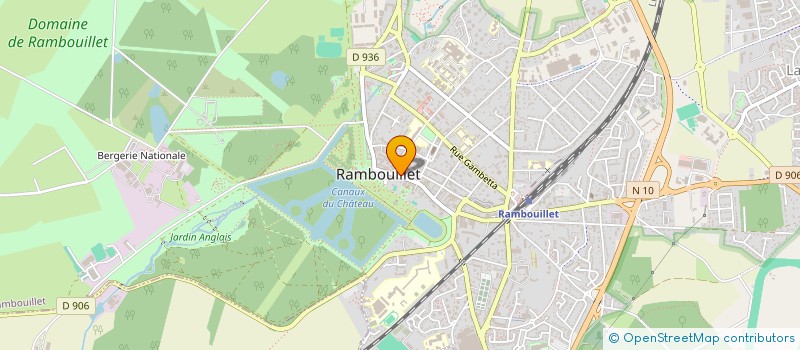 localisation de l'entreprise SCI DES HALLES  RAMBOUILLET