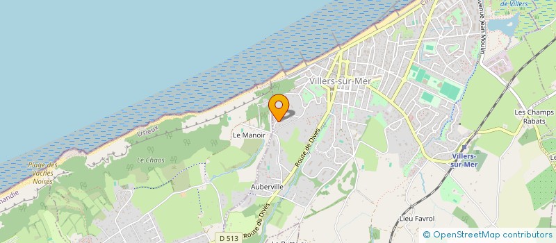 localisation de l'entreprise SCI DES HALLES  VILLERS-SUR-MER