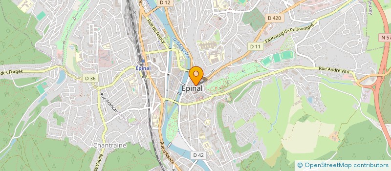 localisation de l'entreprise SCI DES HALLES à EPINAL