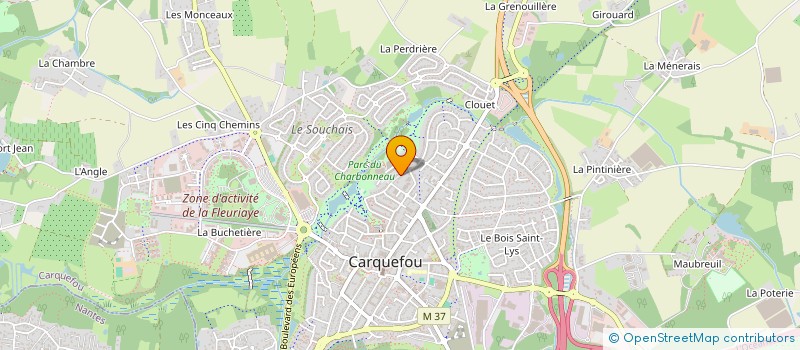 localisation de l'entreprise SCI DES HALLES  CARQUEFOU