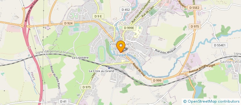 localisation de l'entreprise SCI DES HALLES  VILLEDIEU-LES-POELES-ROUFFIGNY