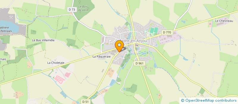 localisation de l'entreprise SCI DES HALLES  ERDRE-EN-ANJOU