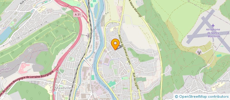 localisation de l'entreprise SCI DES HALLES  MALZEVILLE