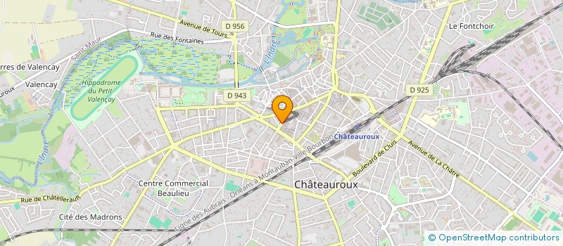 localisation de l'entreprise SCI DES HALLES à CHATEAUROUX