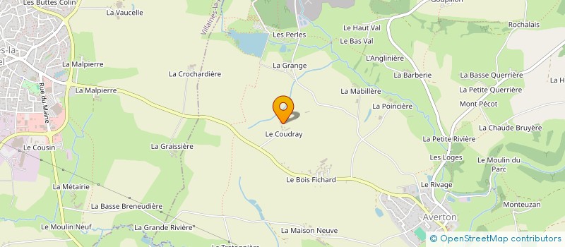 localisation de l'entreprise SCI DES HALLES  AVERTON