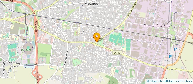 localisation de l'entreprise SCI DES HALLES  MEYZIEU