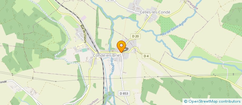 localisation de l'entreprise SCI DES HALLES  CONDE-EN-BRIE