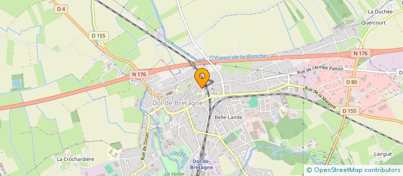 localisation de l'entreprise SCI DES HALLES  DOL-DE-BRETAGNE