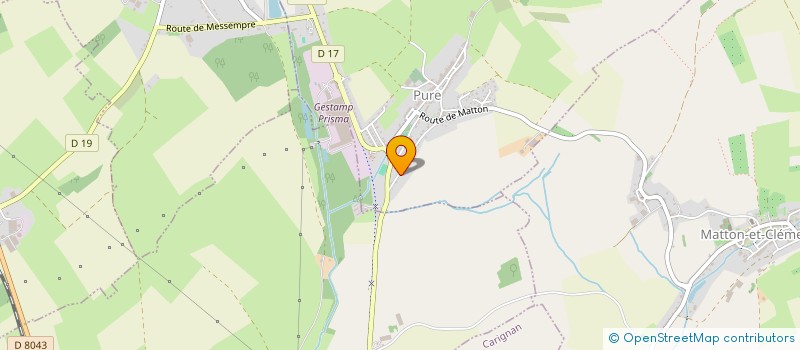 localisation de l'entreprise SCI DES HALLES  PURE