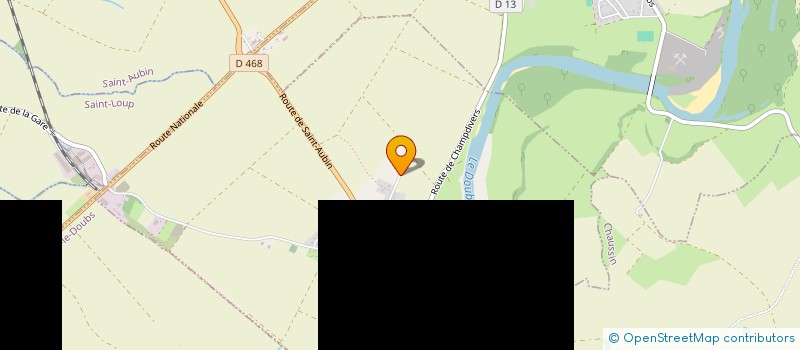 localisation de l'entreprise SCI DES HALLES  RAHON