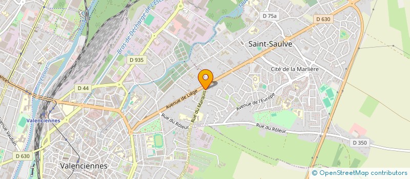 localisation de l'entreprise SCI DES HALLES  SAINT-SAULVE