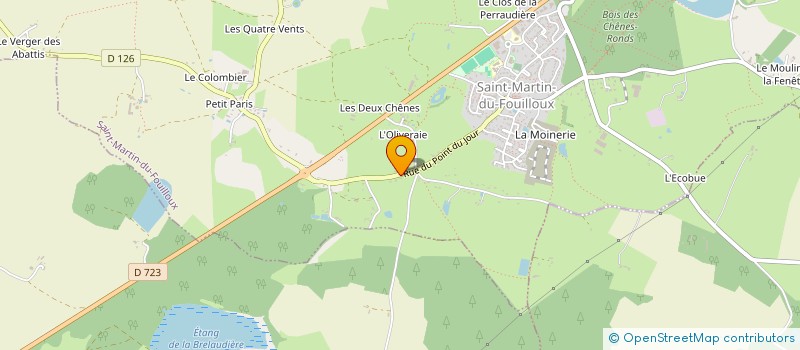 localisation de l'entreprise SCI DES HALLES  SAINT-MARTIN-DU-FOUILLOUX