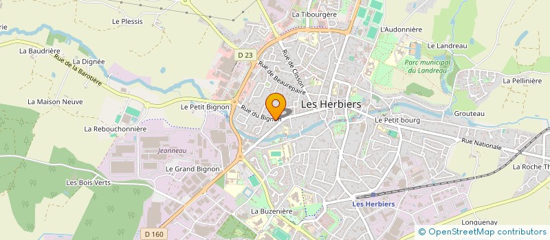 localisation de l'entreprise SCI DES HAMEAUX  LES HERBIERS