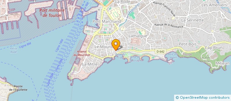 localisation de l'entreprise SCI DES HAMEAUX DU SOLEIL  TOULON