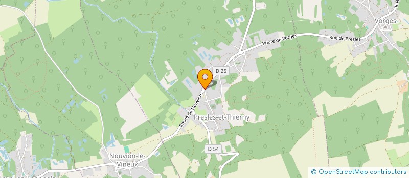 localisation de l'entreprise SCI DES HARDSONS  LAVAL-EN-LAONNOIS