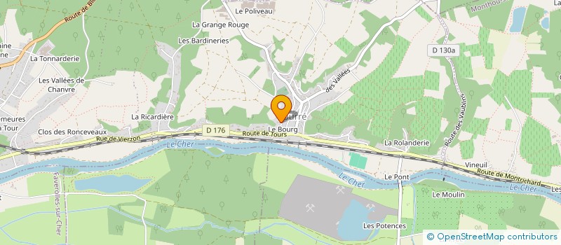 localisation de l'entreprise SCI DES HAUTES BORDIERES à MONTRICHARD-VAL-DE-CHER