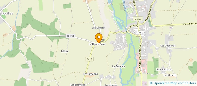 localisation de l'entreprise SCI DES HAUTES CAVES à CHARNY OREE DE PUISAYE