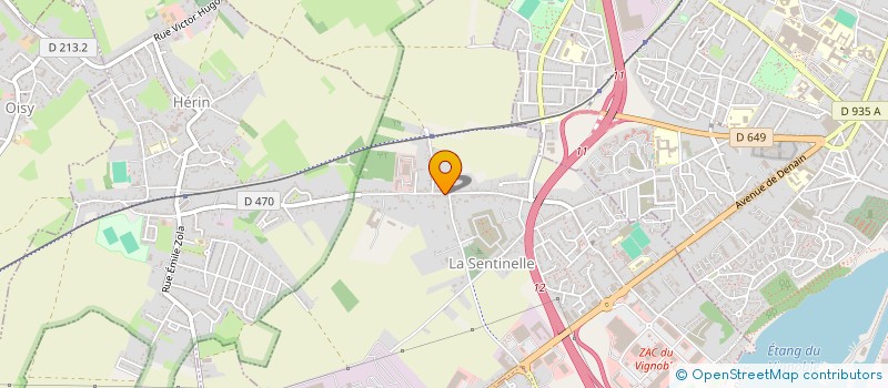 localisation de l'entreprise SCI DES HAUTES CRETES  LA SENTINELLE