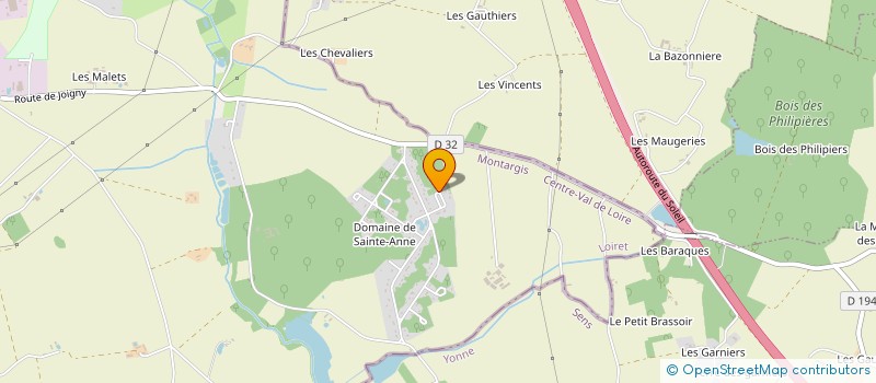 localisation de l'entreprise SCI DES HAUTES LOGES à COURTENAY