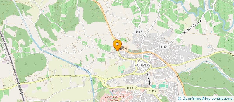 localisation de l'entreprise SCI DES HAUTES MONTAGNES  LAMBESC