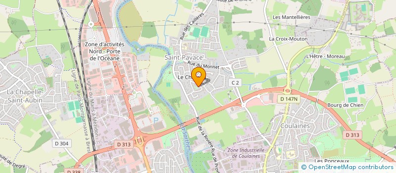 localisation de l'entreprise SCI DES HAUTES PELICES  SARGE LES LE MANS