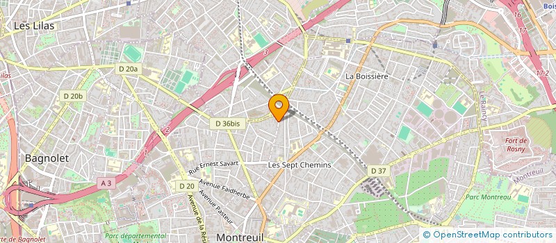 localisation de l'entreprise SCI DES HAUTES PRASLES à MONTREUIL