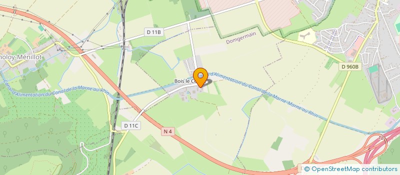 localisation de l'entreprise SCI DES HAUTES RIVES  DOMGERMAIN