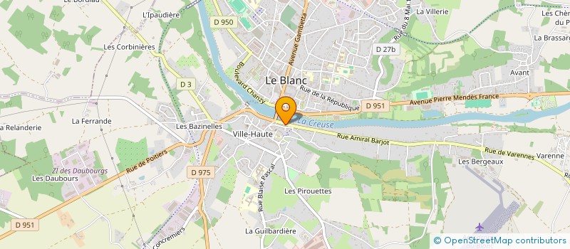localisation de l'entreprise SCI DES HAUTES TOURS à LE BLANC
