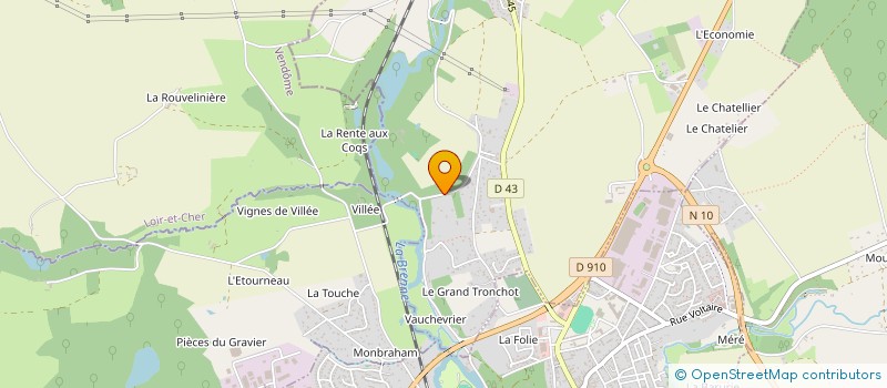 localisation de l'entreprise SCI DES HAUTES VARENNES  NEUVILLE-SUR-BRENNE